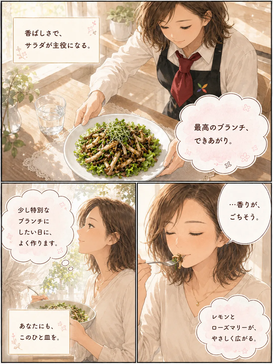 きのこサラダ 3