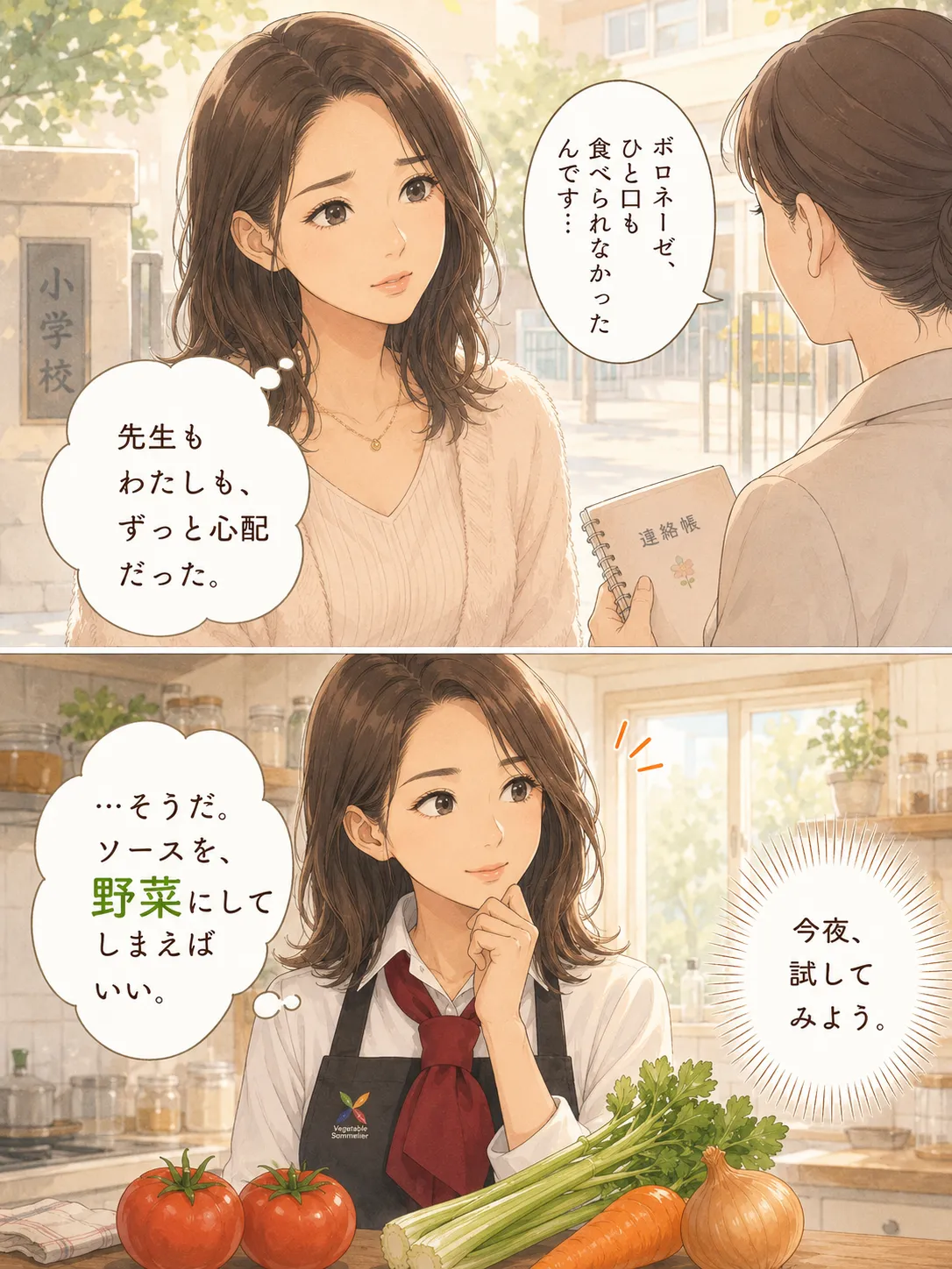 野菜が基本のボロネーゼ 1