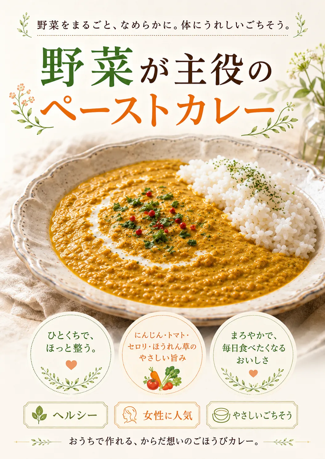 野菜が主役のペーストカレー 1
