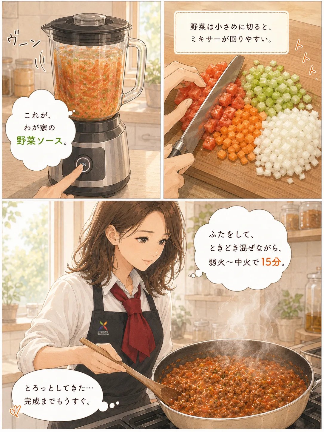 野菜が基本のボロネーゼ 5