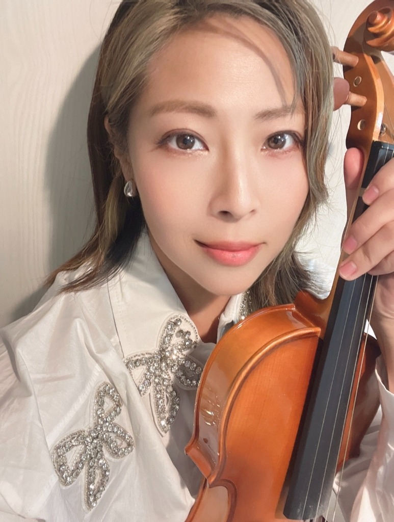 Playing Violin on Stage